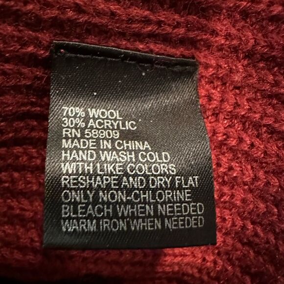 Antonio melani wool cable knit sweater red - Picture 4 of 4